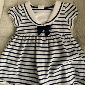 H&M Navy Striped Baby Dress